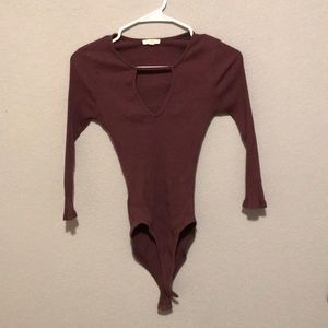 Maroon Body Suit